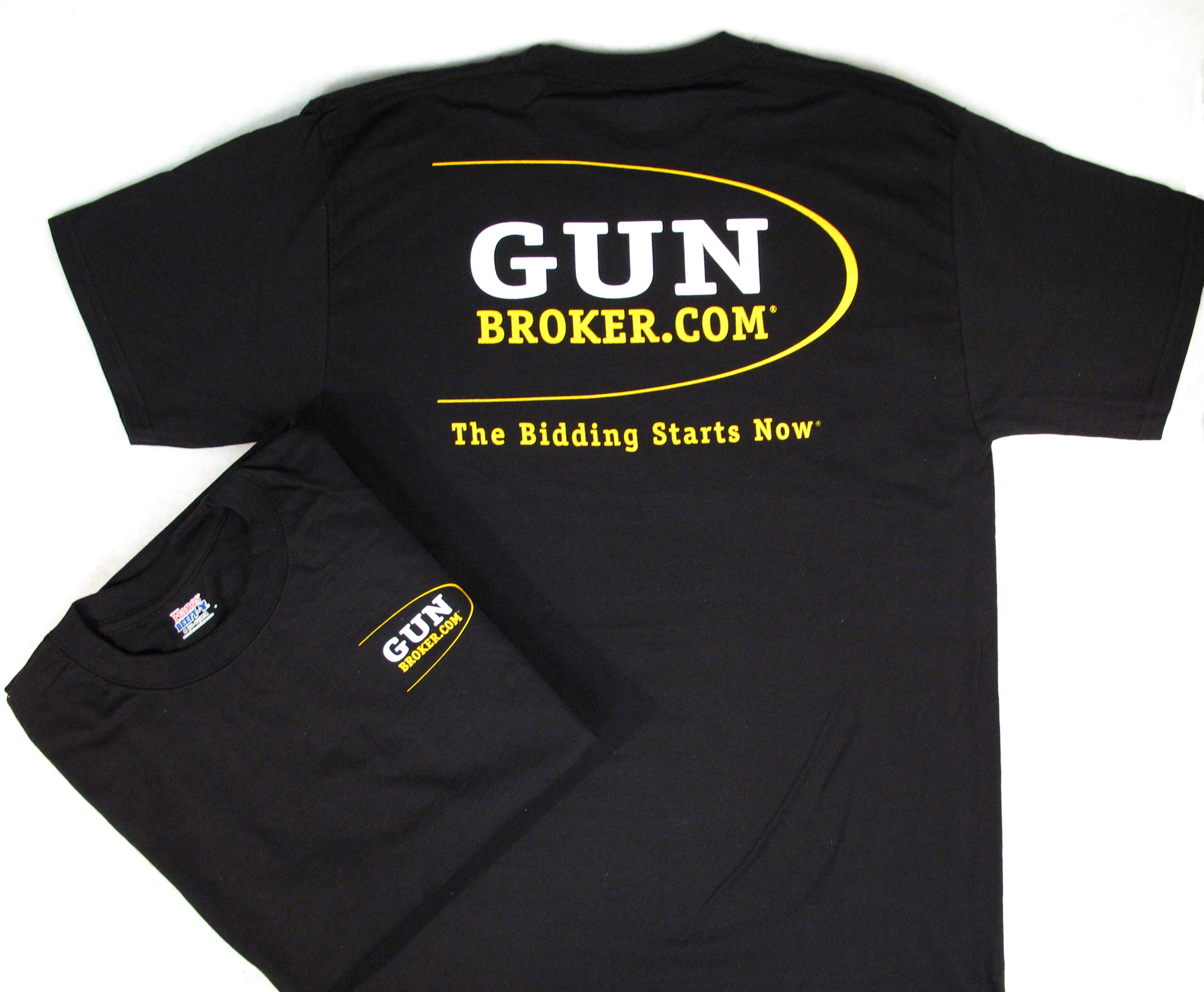 GunBroker.com Logo T-Shirt - Black - Adult Medium - Shirts, Sweatshirts